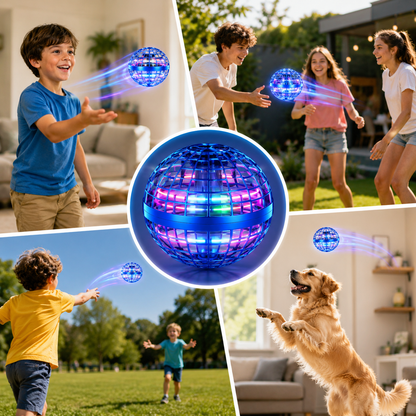 LifeOnEase® LED Flying Spinner Toy for Kids | Magic Boomerang Flying Ball with RGB Lights