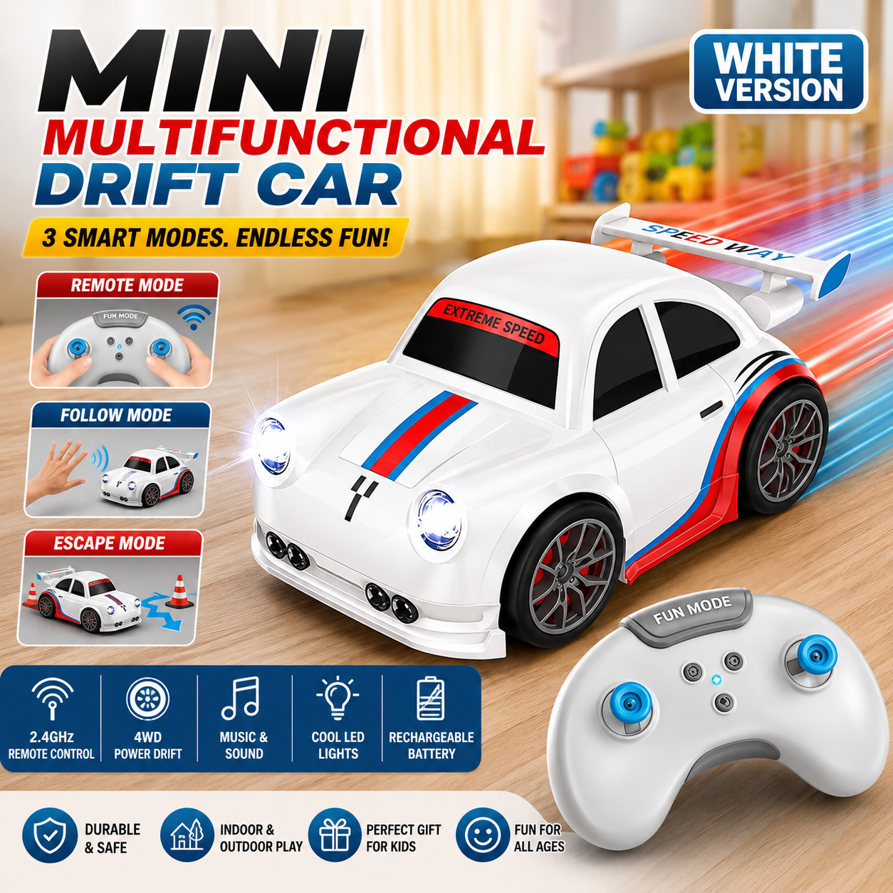 LifeOneEase™ Smart Sensor Drift Car