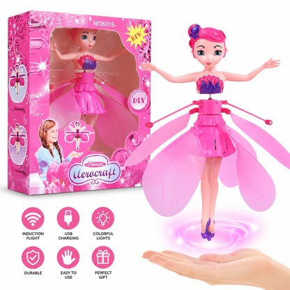 Flying Fairy Princess Doll | Hand Sensor USB Rechargeable Toy for Girls | LifeOneEase