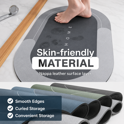 LifeOneEase Premium Anti-Slip Bathroom Mat | Soft Absorbent Quick-Dry Bath Rug for Bathroom