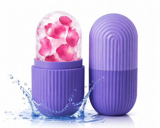 Ice Face Roller Mold for Glowing Skin – Reusable Silicone Facial Ice Roller