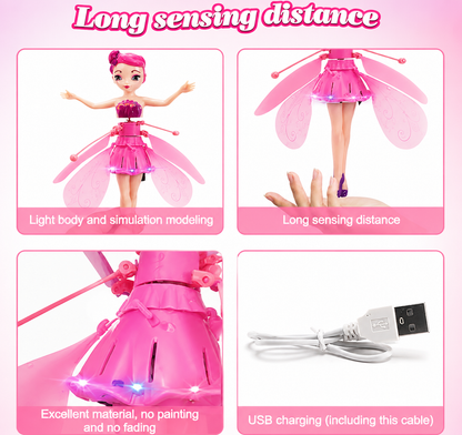 Flying Fairy Princess Doll | Hand Sensor USB Rechargeable Toy for Girls | LifeOneEase