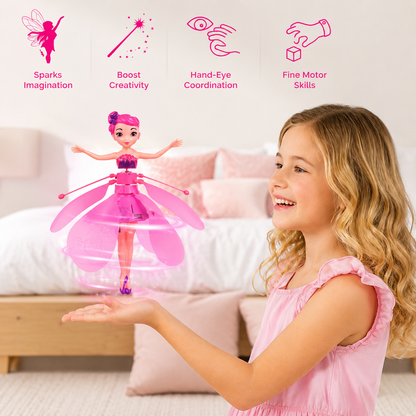 Flying Fairy Princess Doll | Hand Sensor USB Rechargeable Toy for Girls | LifeOneEase