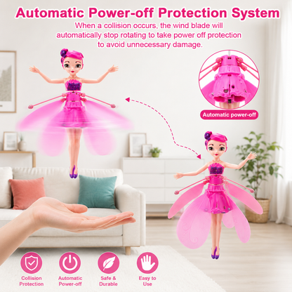 Flying Fairy Princess Doll | Hand Sensor USB Rechargeable Toy for Girls | LifeOneEase